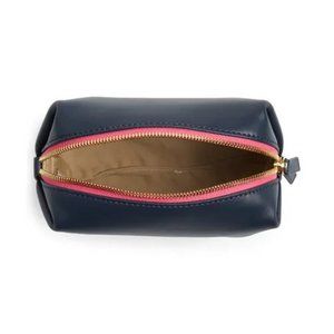 J. Crew Harper Mini Leather Dopp Kit K4212 NAVY